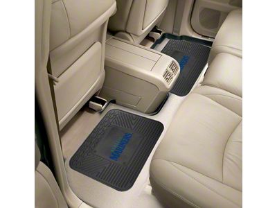 Molded Rear Floor Mats with Seattle Mariners Logo (Universal; Some Adaptation May Be Required)