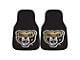 Carpet Front Floor Mats with Oakland University Logo; Black (Universal; Some Adaptation May Be Required)