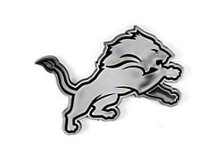 Detroit Lions Molded Emblem; Chrome (Universal; Some Adaptation May Be Required)