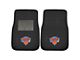 Embroidered Front Floor Mats with New York Knicks Logo; Black (Universal; Some Adaptation May Be Required)