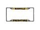 License Plate Frame with Nashville Predators Logo; Yellow (Universal; Some Adaptation May Be Required)
