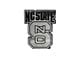 NC State University Molded Emblem; Chrome (Universal; Some Adaptation May Be Required)