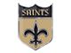 New Orleans Saints Embossed Emblem; Gold and Black (Universal; Some Adaptation May Be Required)