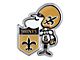 New Orleans Saints Embossed Emblem; Gold and Black (Universal; Some Adaptation May Be Required)