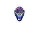 New York Rangers Embossed Helmet Emblem; Blue and Red (Universal; Some Adaptation May Be Required)