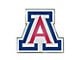 University of Arizona Embossed Emblem; Blue and Red (Universal; Some Adaptation May Be Required)