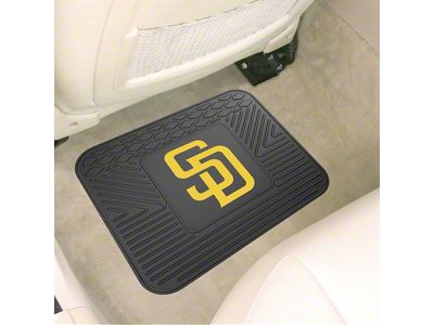 Utility Mat with San Diego Padres Logo; Black (Universal; Some Adaptation May Be Required)