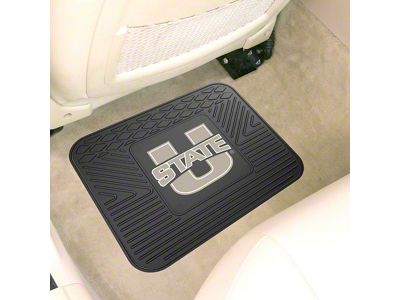Utility Mat with Utah State University Logo; Black (Universal; Some Adaptation May Be Required)