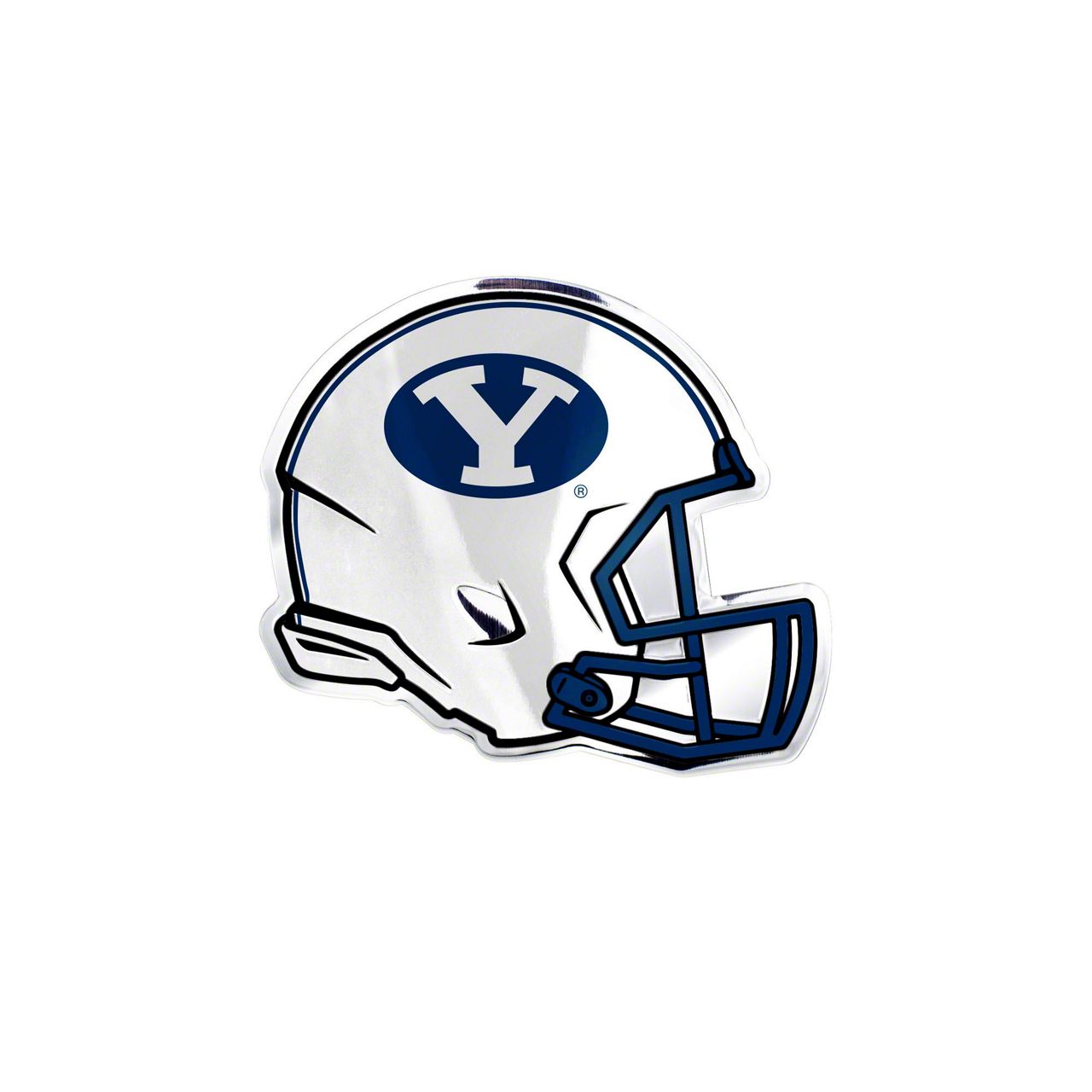 Charger BYU Embossed Helmet Emblem; Blue (Universal; Some Adaptation ...