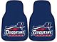 Carpet Front Floor Mats with Duquesne University Logo; Navy (Universal; Some Adaptation May Be Required)