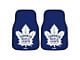 Carpet Front Floor Mats with Toronto Maple Leafs Logo; Royal (Universal; Some Adaptation May Be Required)