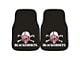 Carpet Front Floor Mats with University of Nebraska Logo; Black (Universal; Some Adaptation May Be Required)