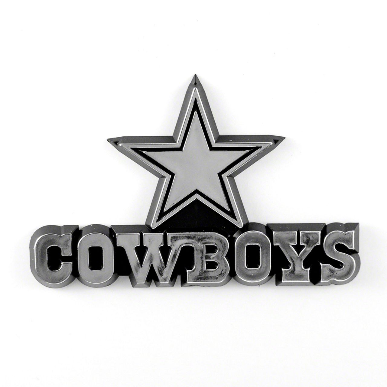 Fanmats Dallas Cowboys 3D Black License Plate