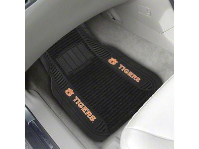 Molded Front Floor Mats with Auburn University Logo (Universal; Some Adaptation May Be Required)