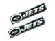 New York Jets Embossed Emblems; Green (Universal; Some Adaptation May Be Required)