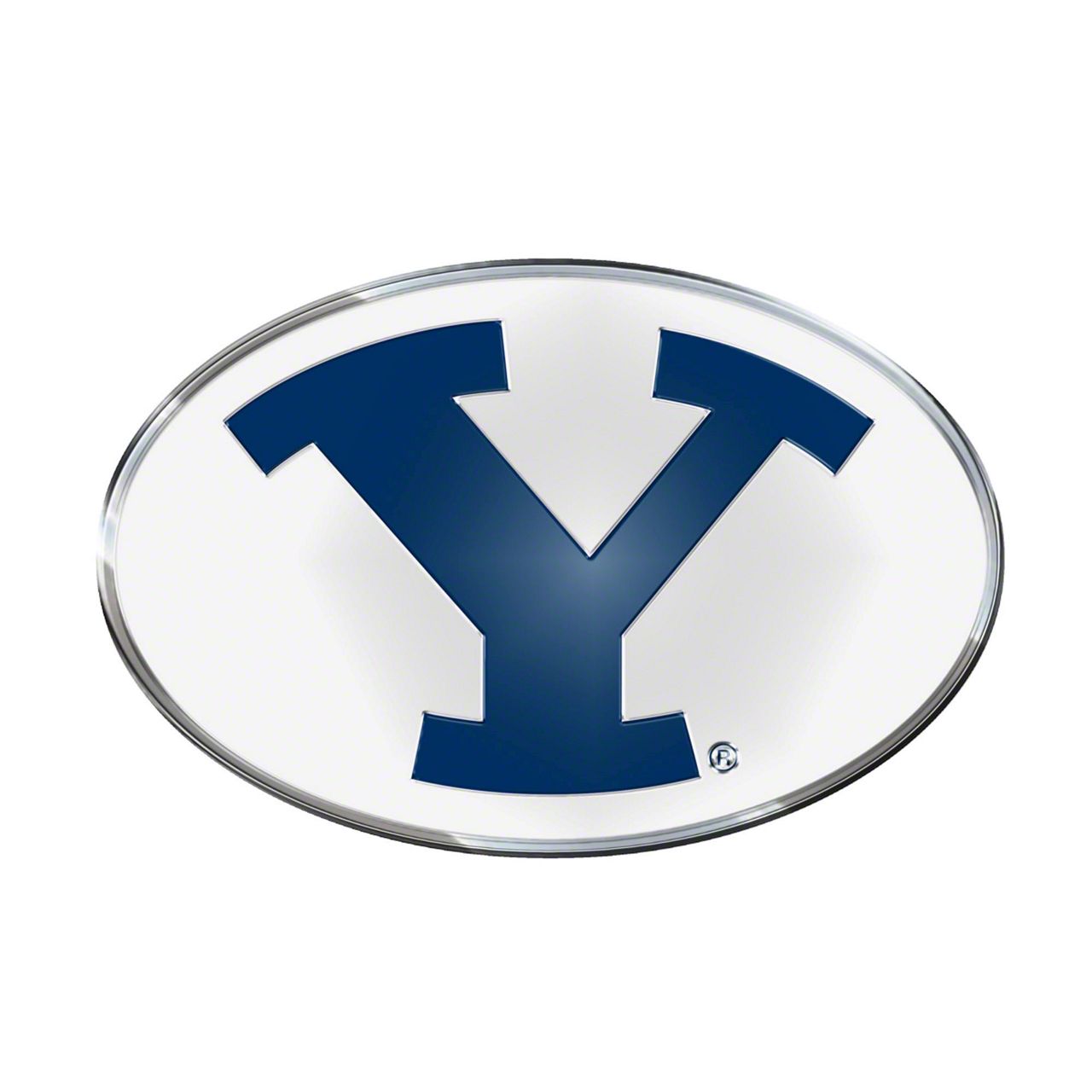 Mustang BYU Embossed Emblem; Blue (Universal; Some Adaptation May Be ...