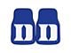 Carpet Front Floor Mats with Duke University Logo; Blue (Universal; Some Adaptation May Be Required)