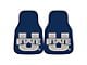 Carpet Front Floor Mats with Utah State University Logo; Navy (Universal; Some Adaptation May Be Required)