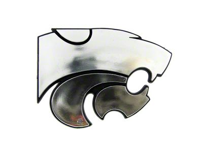 Kansas State University Molded Emblem; Chrome (Universal; Some Adaptation May Be Required)