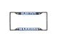 License Plate Frame with Golden State Warriors Logo; Chrome (Universal; Some Adaptation May Be Required)