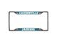 License Plate Frame with Jacksonville Jaguars Logo; Black (Universal; Some Adaptation May Be Required)