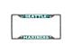 License Plate Frame with Seattle Mariners Logo; Teal (Universal; Some Adaptation May Be Required)