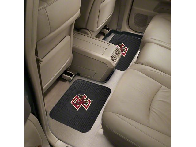 Molded Rear Floor Mats with Boston College Logo (Universal; Some Adaptation May Be Required)