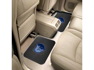Molded Rear Floor Mats with Memphis Grizzlies Logo (Universal; Some Adaptation May Be Required)