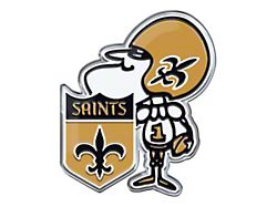 New Orleans Saints Embossed Emblem; Gold and Black (Universal; Some Adaptation May Be Required)