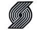 Portland Trail Blazers Emblem; Chrome (Universal; Some Adaptation May Be Required)
