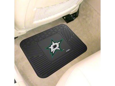 Utility Mat with Dallas Stars Logo; Black (Universal; Some Adaptation May Be Required)