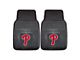 Vinyl Front Floor Mats with Philadelphia Phillies Logo; Black (Universal; Some Adaptation May Be Required)