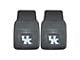 Vinyl Front Floor Mats with University of Kentucky Logo; Black (Universal; Some Adaptation May Be Required)