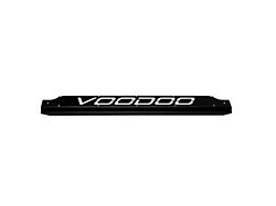 Fathouse Performance Radiator Plate with Voodoo Lettering; Black (15-17 Mustang; 18-22 Mustang GT350, GT500)