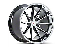 Ferrada Wheels CM2 Machine Black with Chrome Lip Wheel; 19x10.5 (05-09 Mustang)