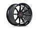 Ferrada Wheels CM2 Matte Black with Gloss Black Lip Wheel; 19x10.5 (05-09 Mustang)