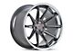 Ferrada Wheels CM2 Matte Graphite with Chrome Lip Wheel; 19x10.5 (05-09 Mustang)