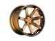 Ferrada Wheels FR1 Matte Bronze with Gloss Black Lip Wheel; Rear Only; 20x10.5; 25mm Offset (05-09 Mustang)