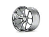 Ferrada Wheels FR2 Machine Silver with Chrome Lip Wheel; 19x8.5; 35mm Offset (05-09 Mustang)