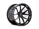 Ferrada Wheels FR2 Matte Black with Gloss Black Lip Wheel; 19x10.5 (05-09 Mustang)