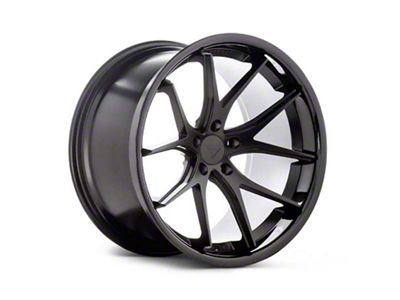 Ferrada Wheels FR2 Matte Black with Gloss Black Lip Wheel; 19x8.5; 35mm Offset (05-09 Mustang)