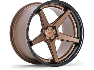 Ferrada Wheels FR3 Matte Bronze with Gloss Black Lip Wheel; 19x10.5; 25mm Offset (05-09 Mustang)