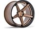 Ferrada Wheels FR3 Matte Bronze with Gloss Black Lip Wheel; 19x10.5; 25mm Offset (05-09 Mustang)