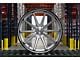 Ferrada Wheels FR4 Machine Silver with Chrome Lip Wheel; 20x10.5 (05-09 Mustang)