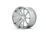 Ferrada Wheels FR4 Machine Silver with Chrome Lip Wheel; 20x9; 25mm Offset (05-09 Mustang)