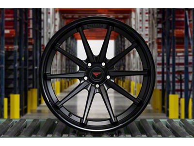 Ferrada Wheels FR4 Matte Black with Gloss Black Lip Wheel; 20x9 (05-09 Mustang)