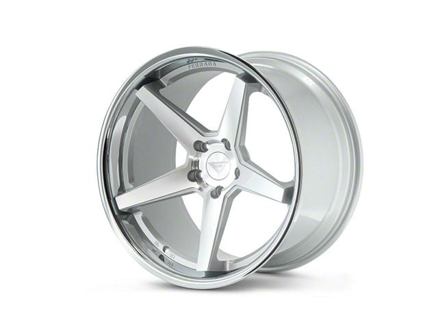 Ferrada Wheels FR3 Machine Silver with Chrome Lip Wheel; 20x9 (06-10 RWD Charger)