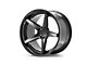 Ferrada Wheels FR3 Matte Black with Gloss Black Lip Wheel; 20x10.5 (06-10 RWD Charger)