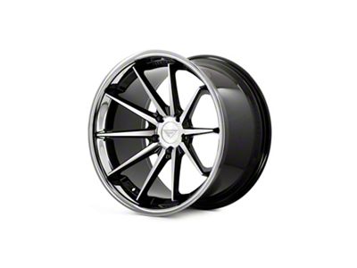 Ferrada Wheels FR4 Machine Black with Chrome Lip Wheel; 20x9 (06-10 RWD Charger)