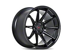 Ferrada Wheels CM2 Matte Black with Gloss Black Lip Wheel; Rear Only; 22x11 (08-23 RWD Challenger, Excluding Widebody)